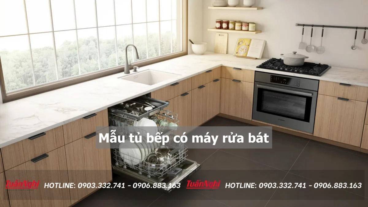 20+ Mẫu Tủ Bếp Có Máy Rửa Bát Hiện Đại Tiện Dụng 2023 66 mẫu tủ bếp có máy rửa bát