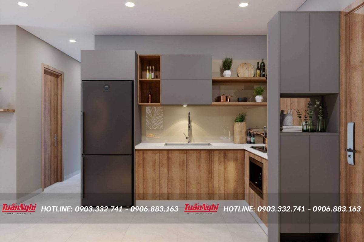 40+ Mẫu tủ bếp cho chung cư nhỏ hiện đại nhất 2023 155 tủ bếp chung cư