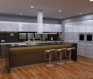 Mẫu Tủ Bếp Kiểu Chữ I 12