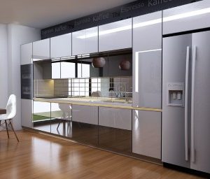 Mẫu Tủ Bếp Kiểu Chữ L 15