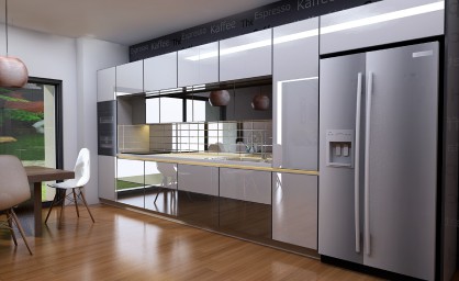 Tủ bếp chữ I hợp kim nhôm TB08 1 Tủ bếp chữ I hợp kim nhôm TB08