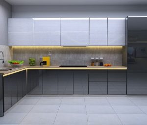 Mẫu Tủ Bếp Kiểu Chữ I 02