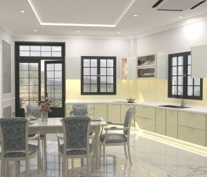 Mẫu tủ bếp kiểu chữ U 03