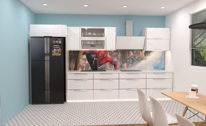 Tủ bếp chữ I hợp kim nhôm TB02