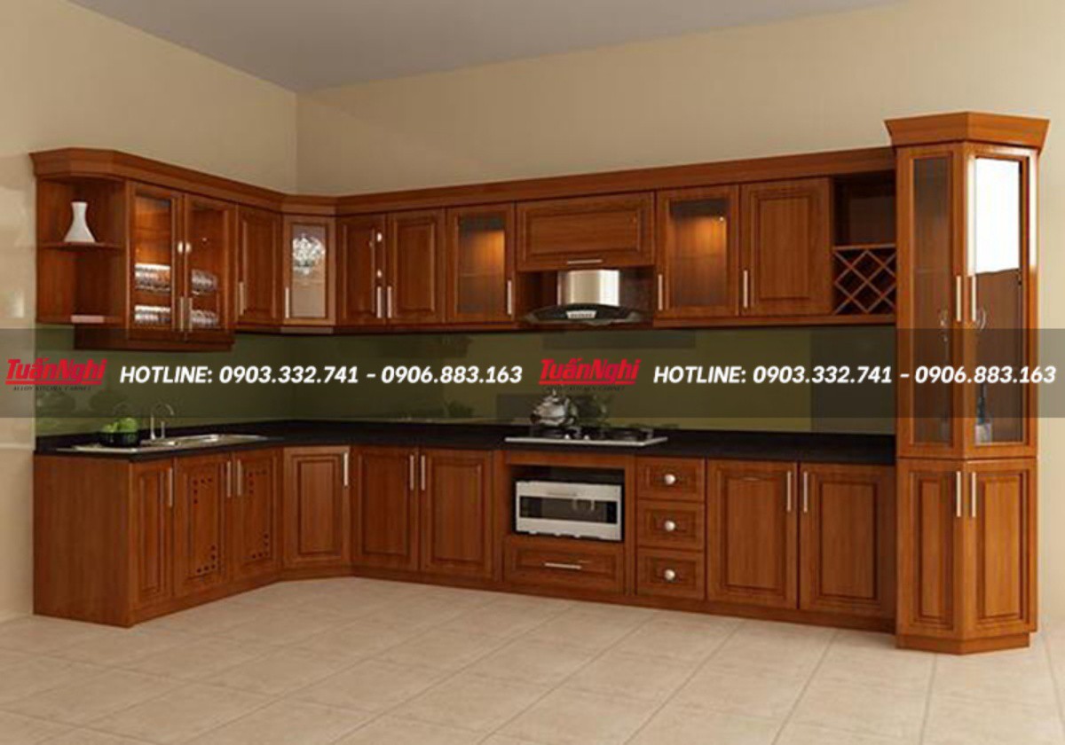 Mẫu tủ bếp đơn giản