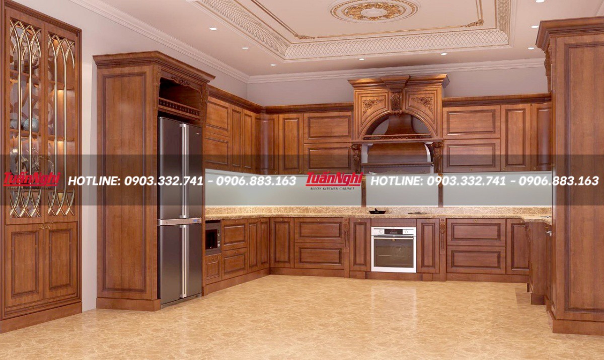 Mẫu tủ bếp đơn giản mà đẹp