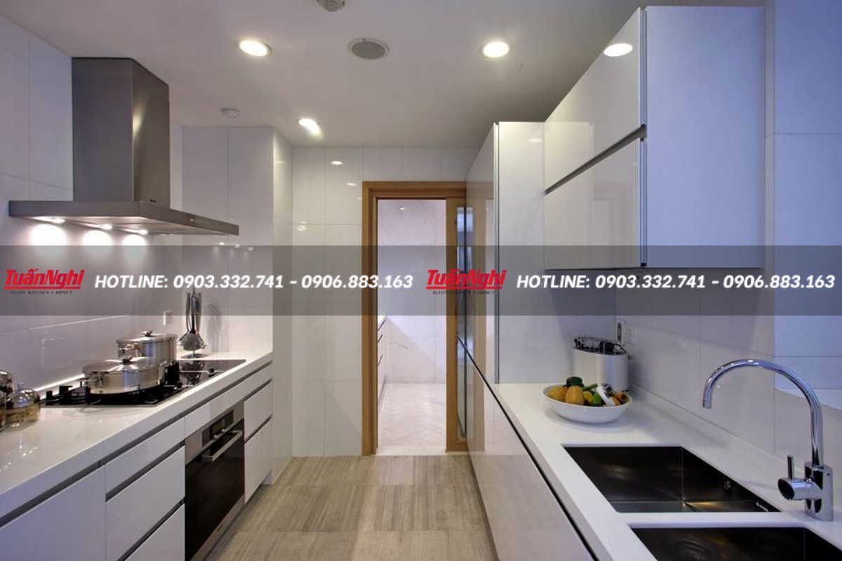 Mẫu tủ bếp đơn giản