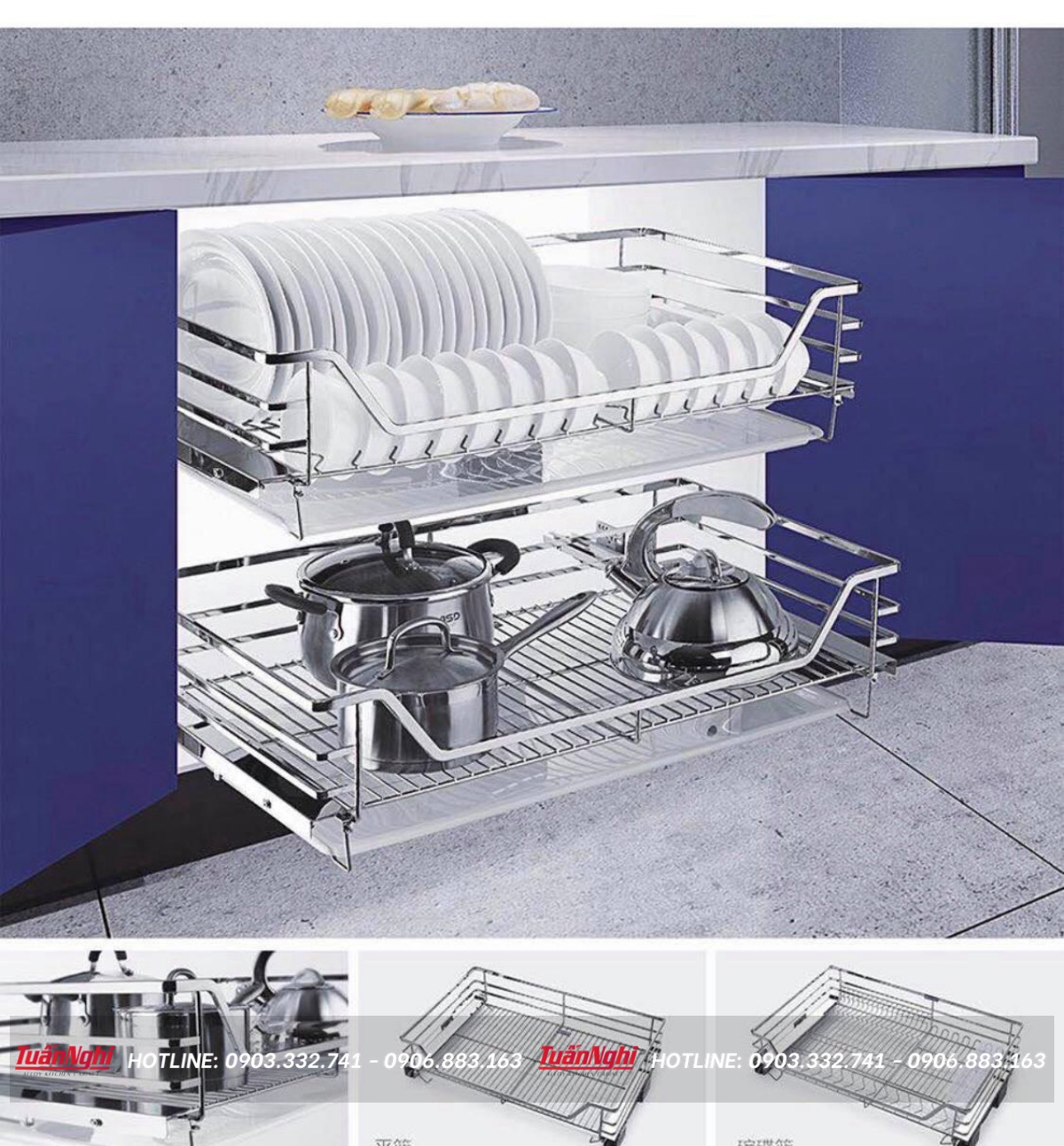 combo phụ kiện tủ bếp