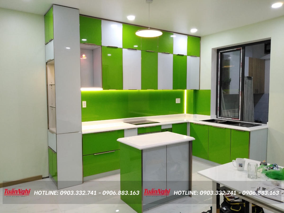 giá tủ bếp hợp kim nhôm