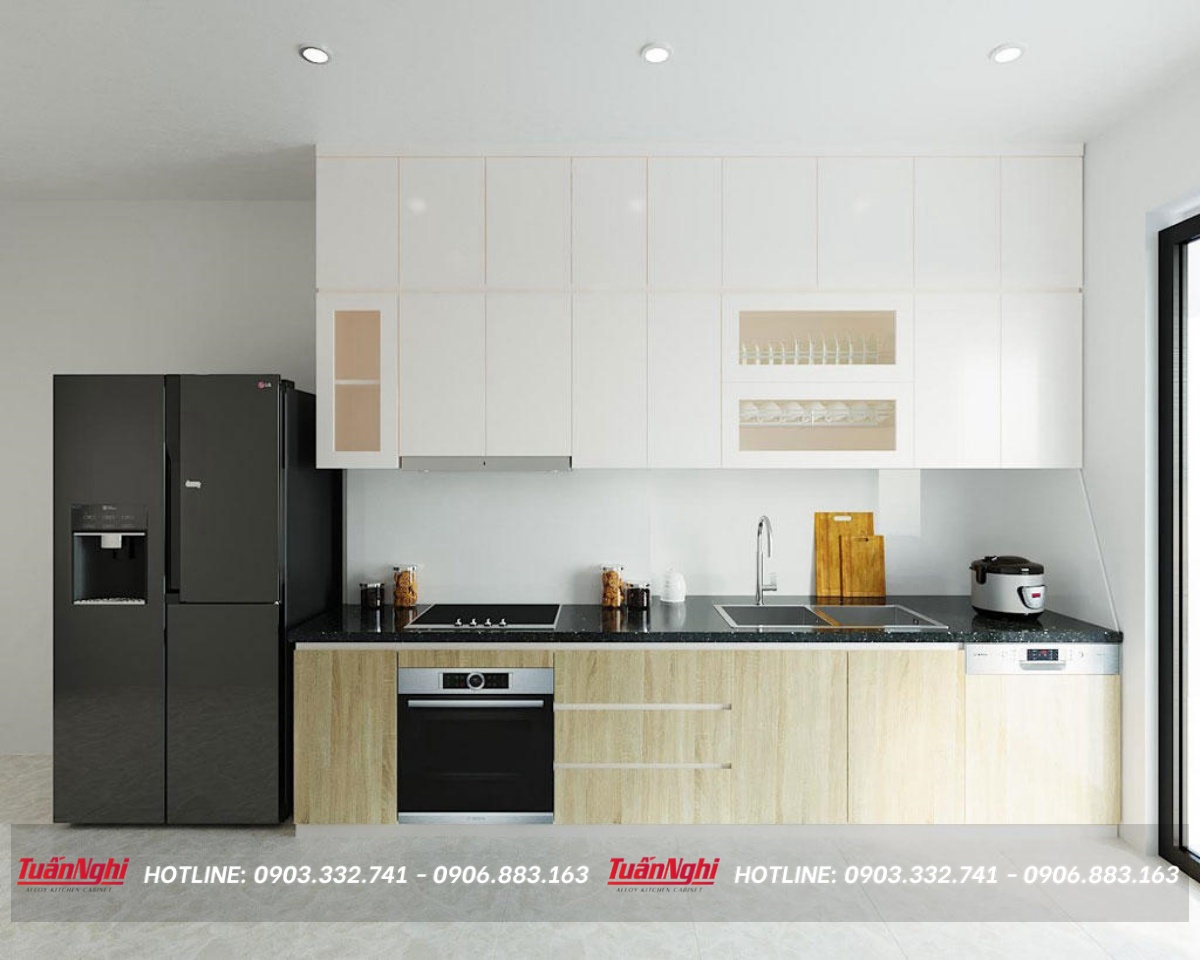 bố trí tủ bếp hợp lý