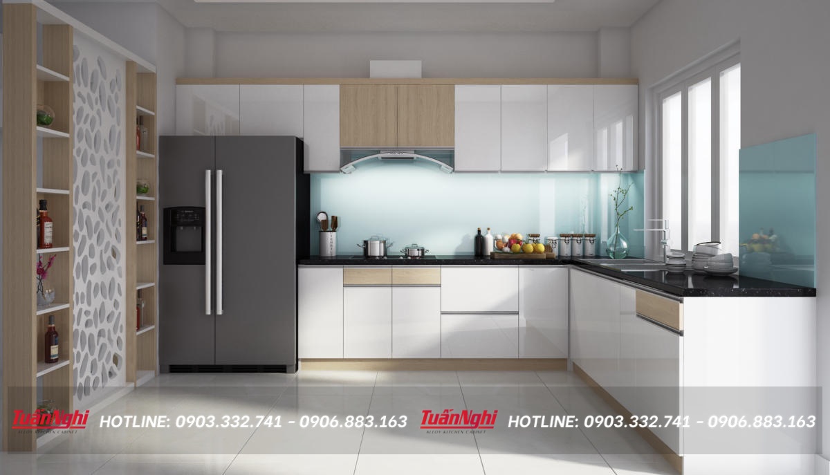 bố trí tủ bếp đẹp