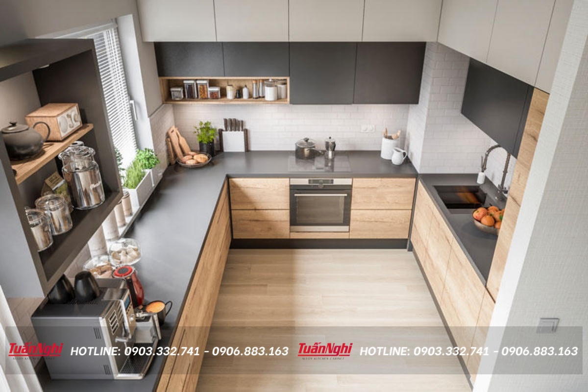 bố trí tủ bếp