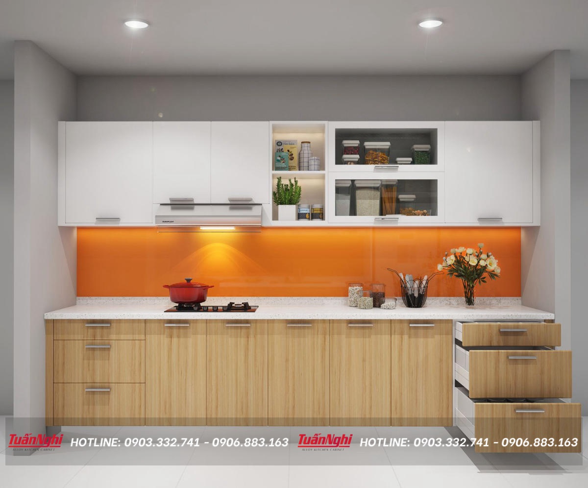 bố trí tủ bếp hợp lý