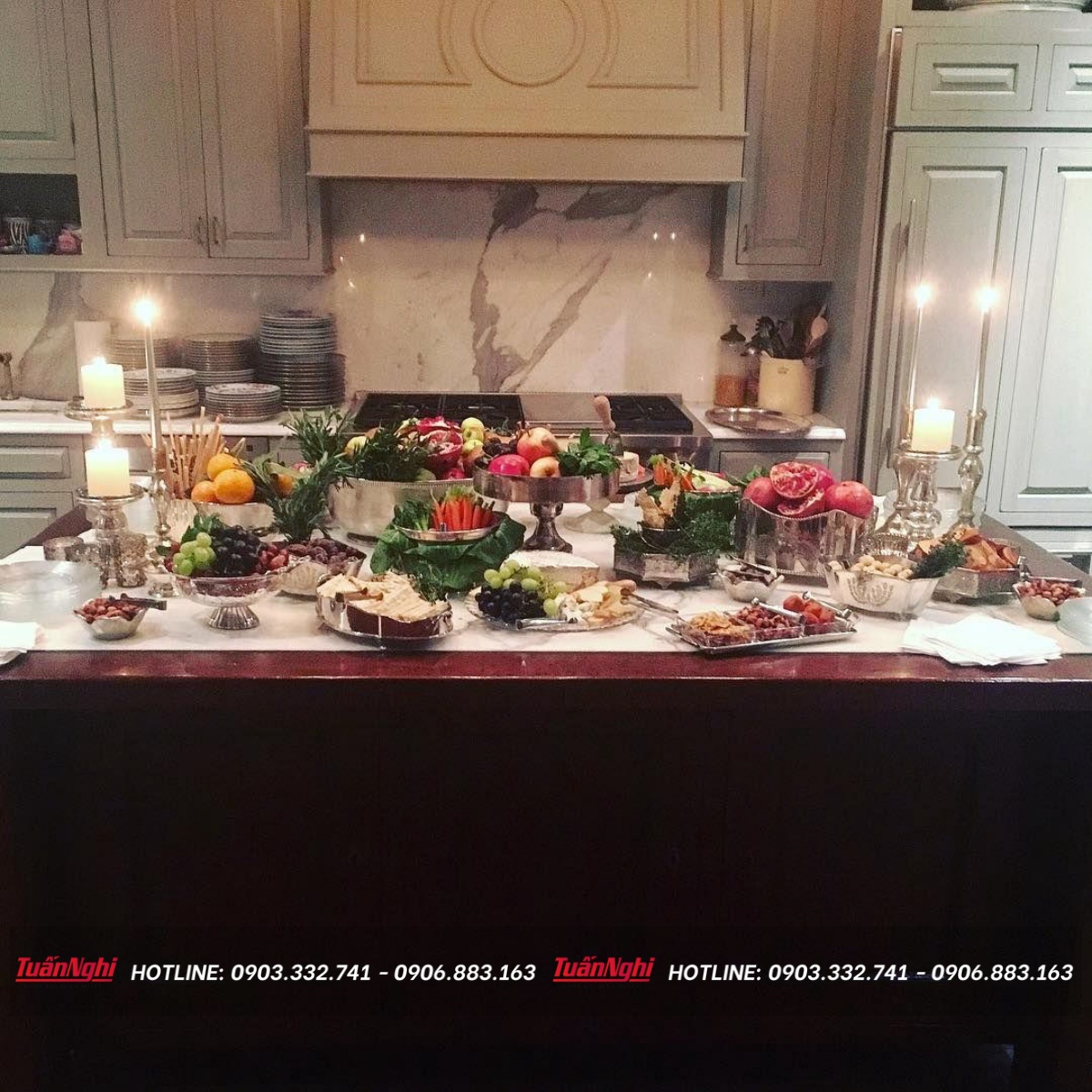 bố trí tủ bếp đẹp