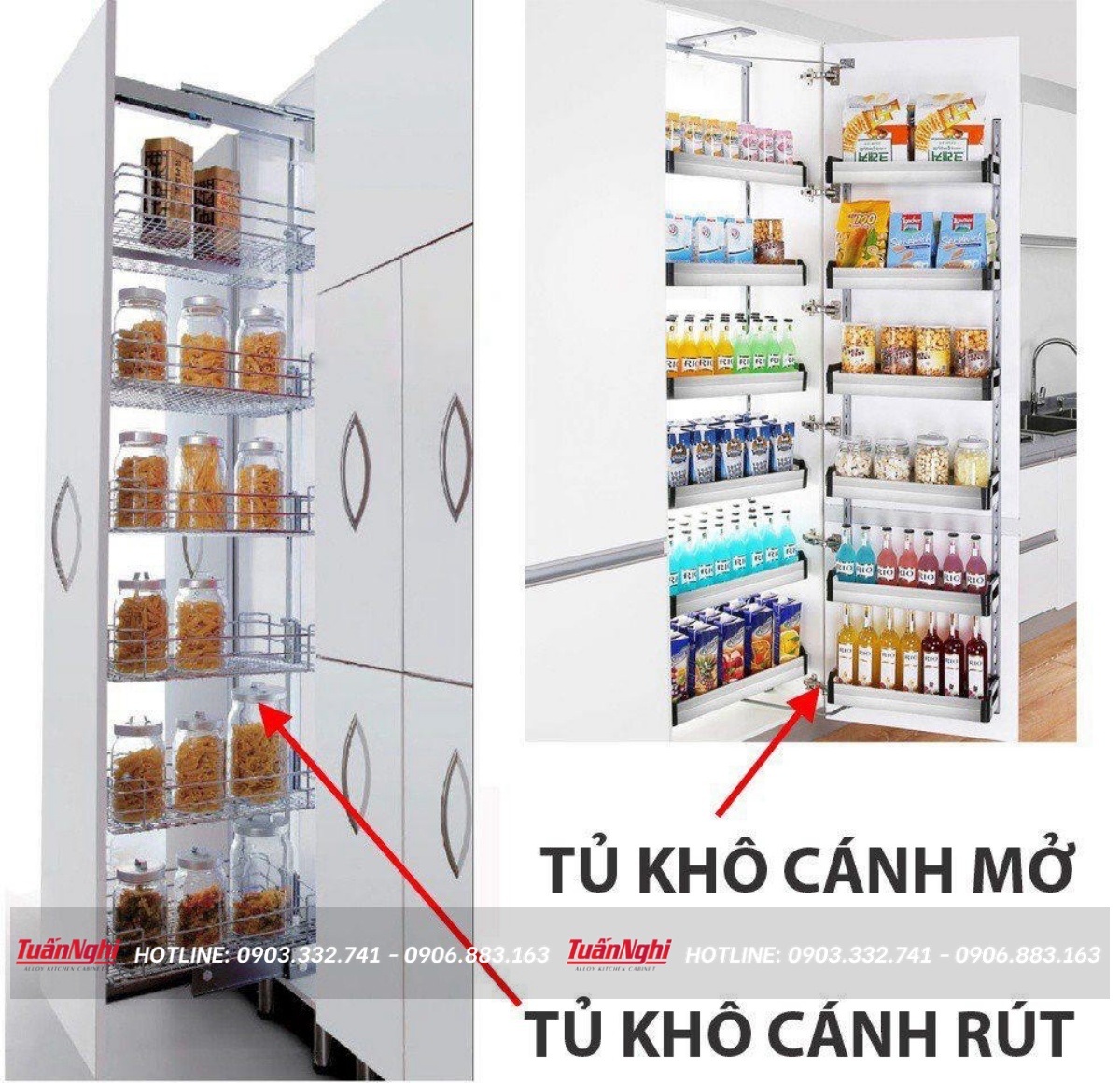 cách bố trí tủ bếp hợp lý