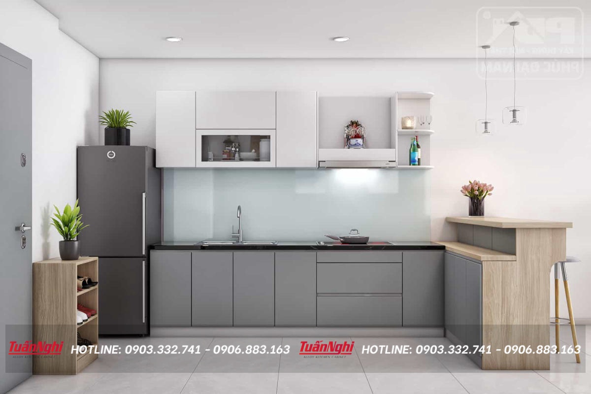 cách bố trí tủ lạnh trong bếp