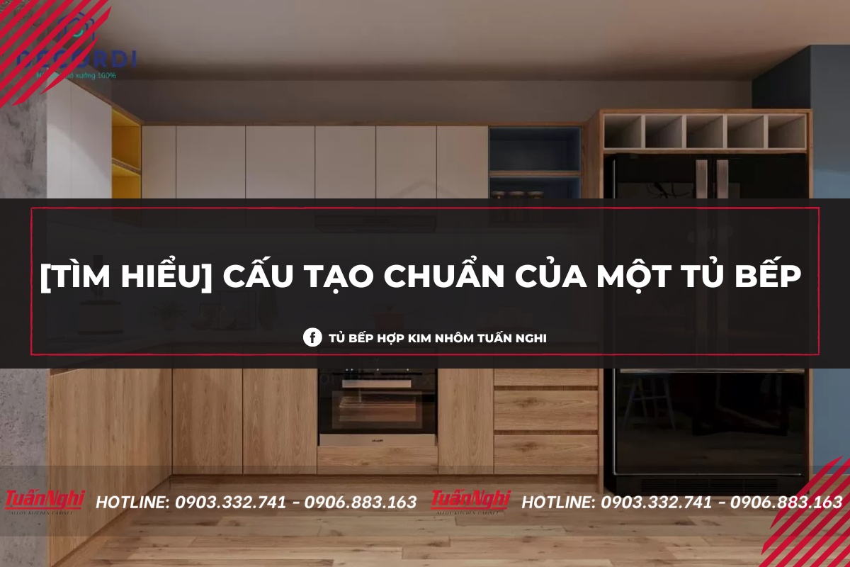 Cấu tạo tủ bếp hiện đại bao gồm những gì? 