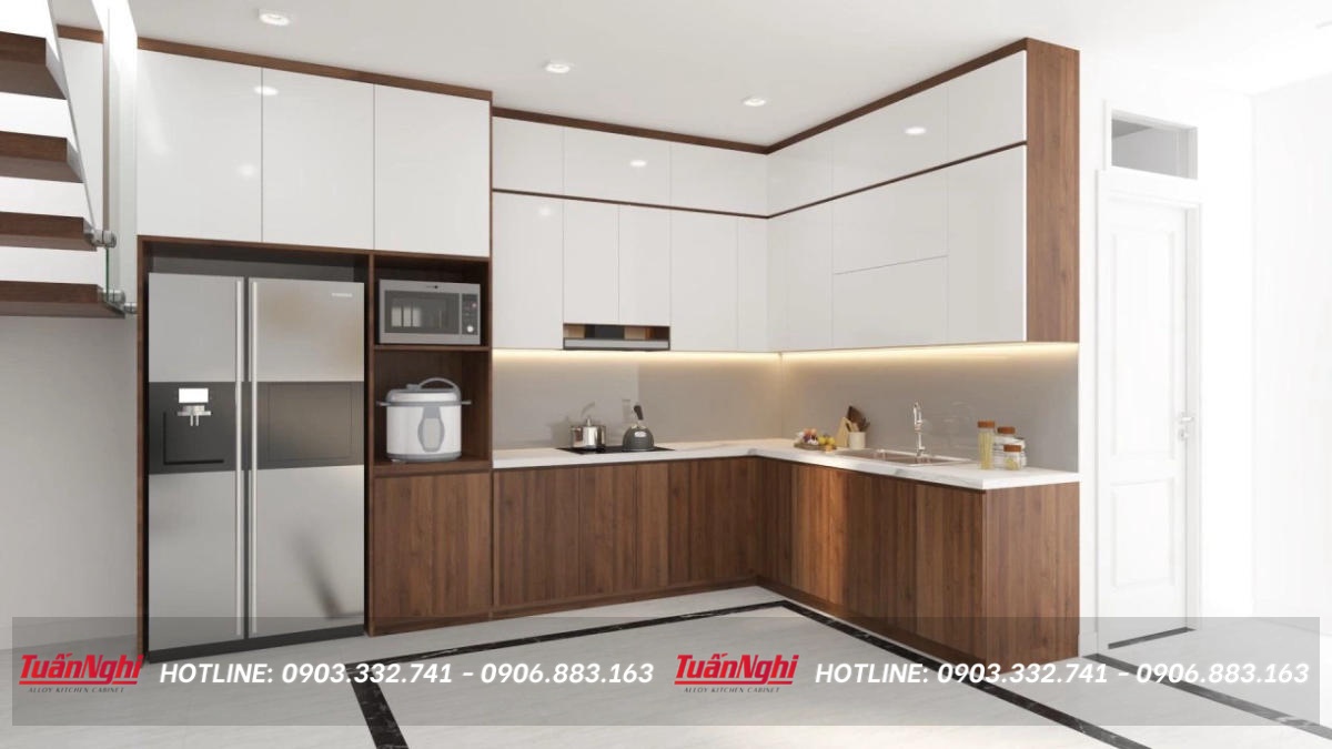 có nên làm tủ bếp bằng nhựa picomat