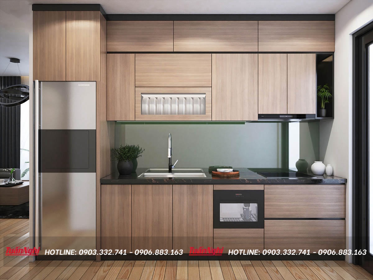 có nên làm tủ bếp bằng nhựa picomat