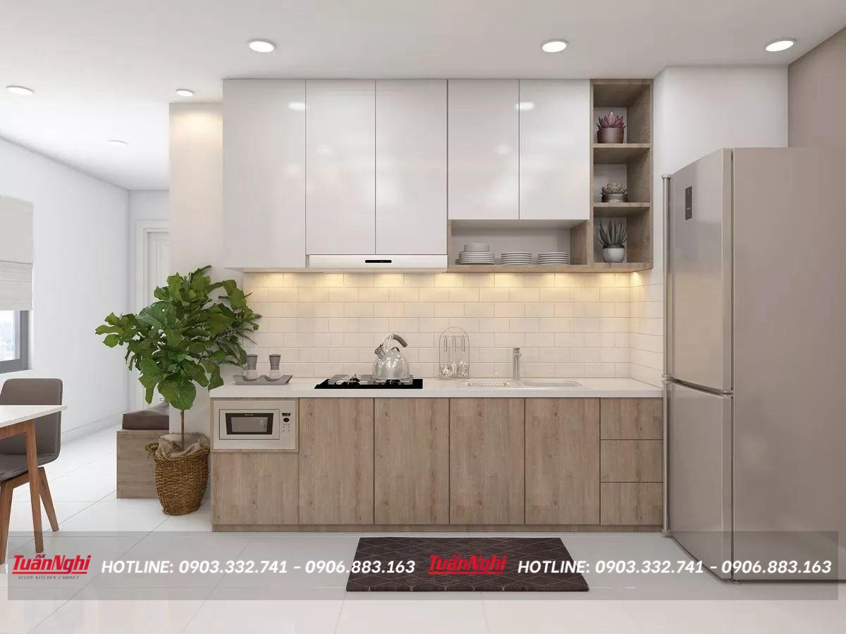 có nên làm tủ bếp bằng nhựa picomat