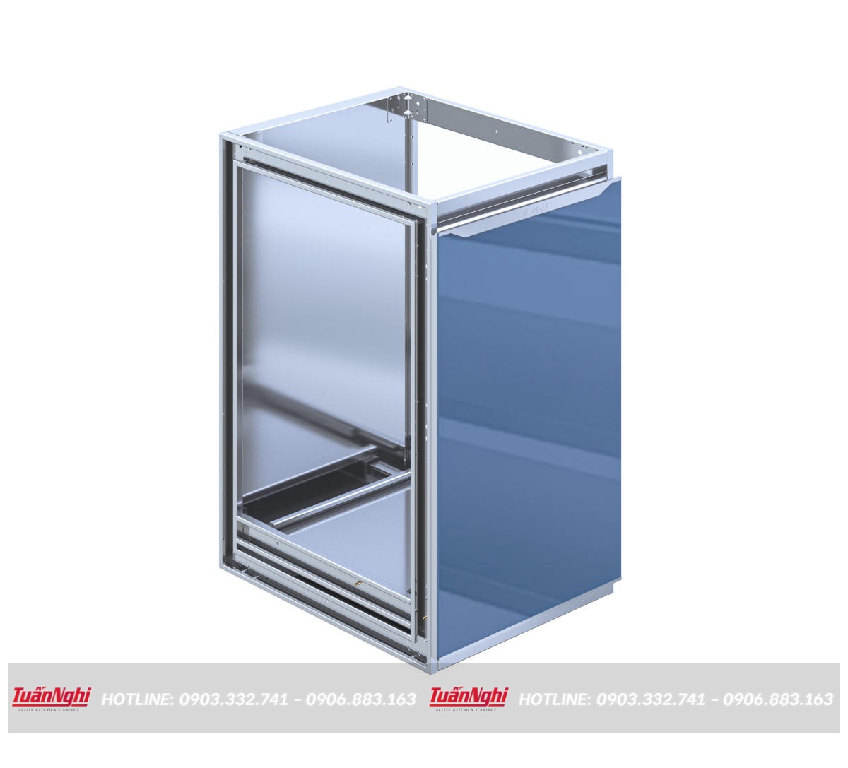 giá tủ bếp cánh kính
