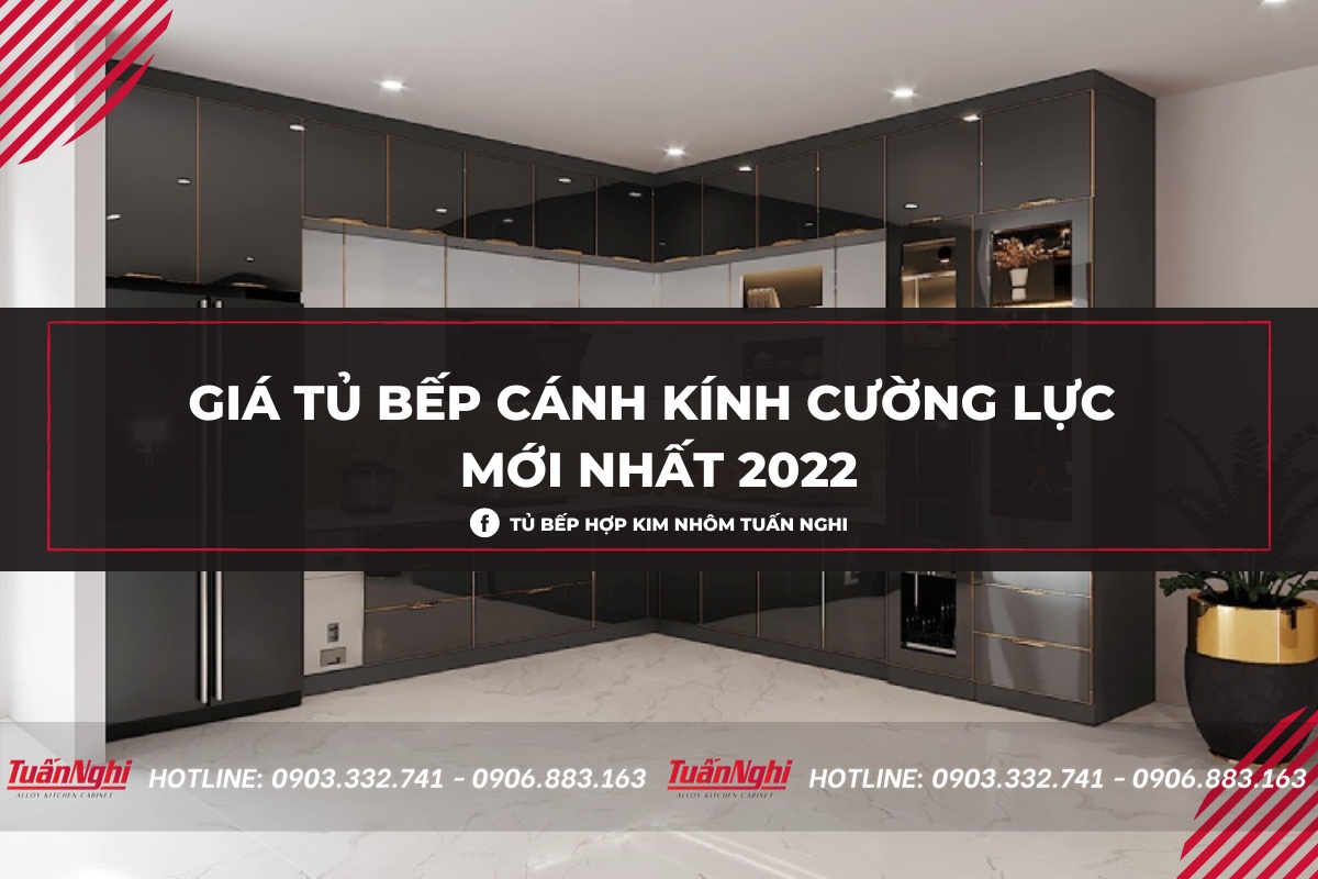 Báo giá tủ bếp Inox cánh kính cường lực tận xưởng 2023 