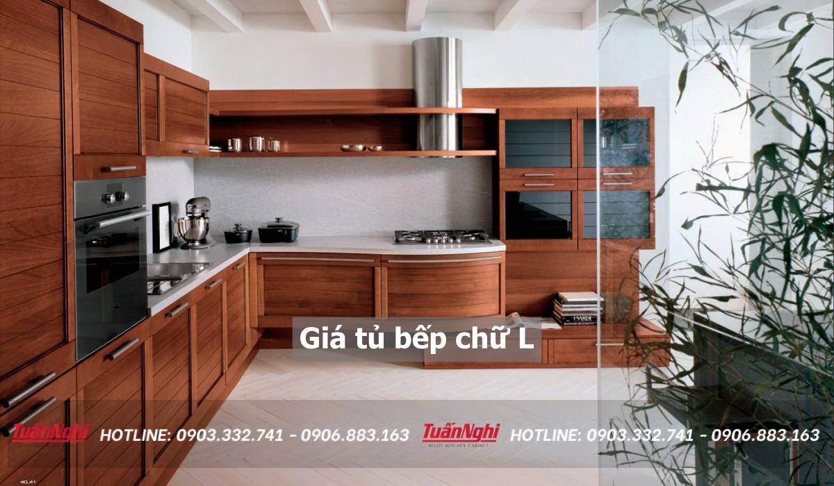 giá tủ bếp chữ L