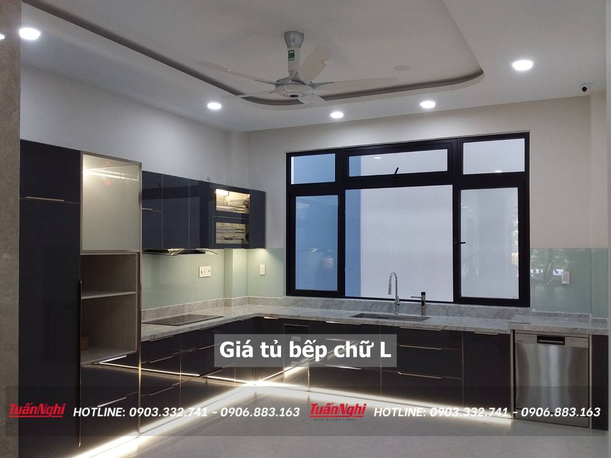 giá tủ bếp chữ L