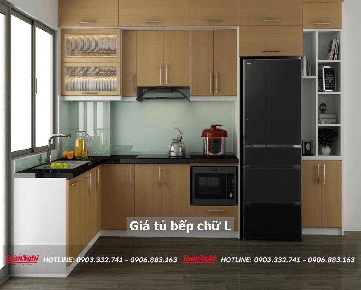 giá tủ bếp chữ L