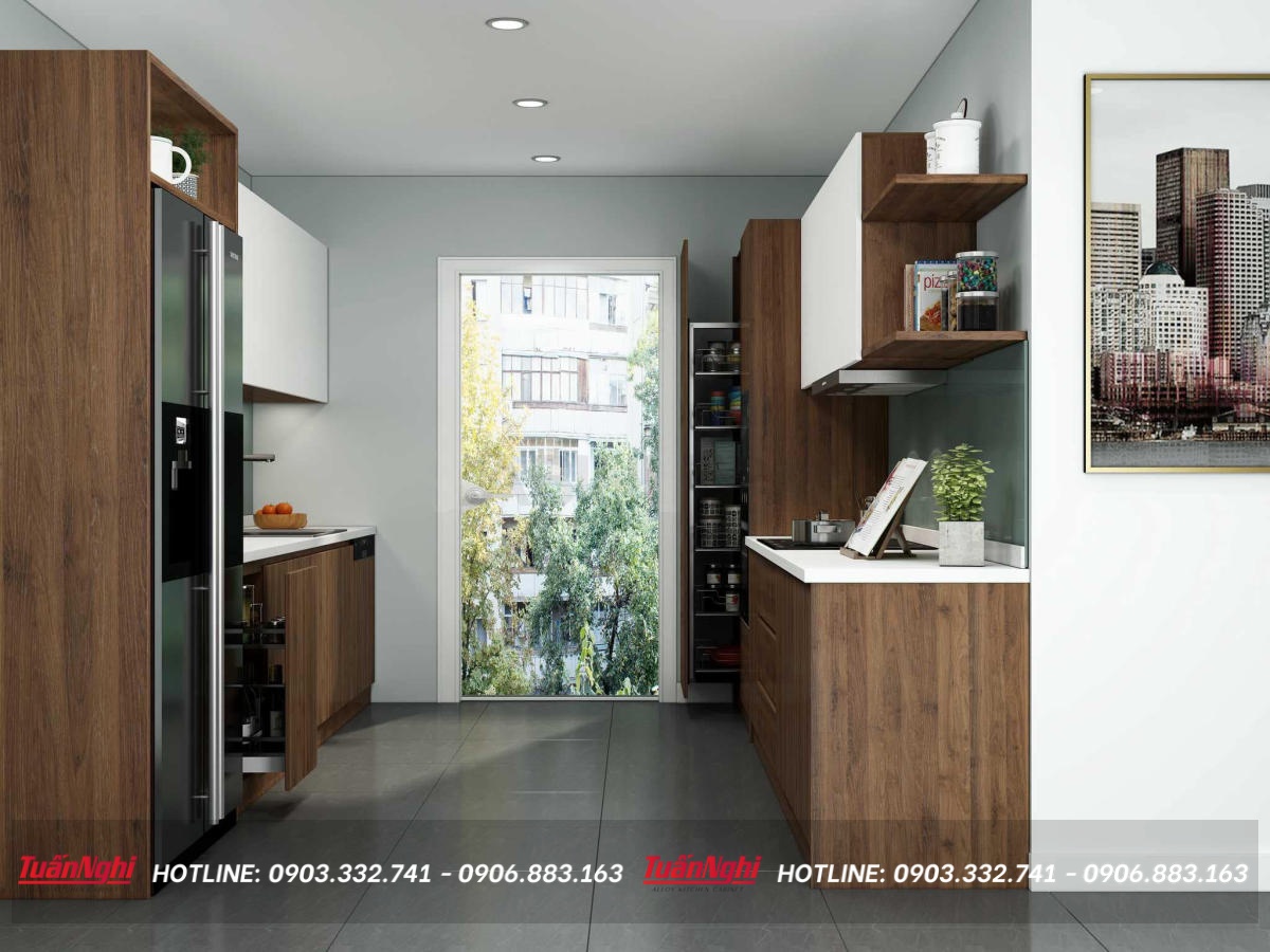 các kiểu tủ bếp treo tường