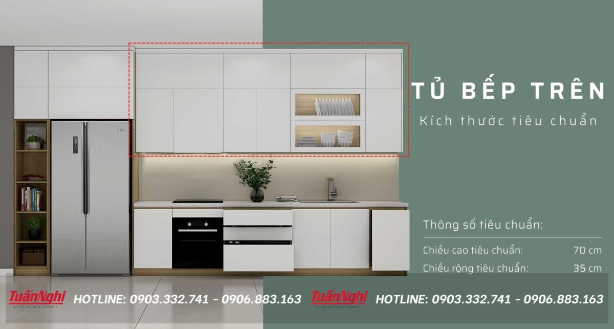 Kích thước tủ bếp treo tường chuẩn cho các gia đình Việt 21 kích thước chuẩn tủ bếp treo tường