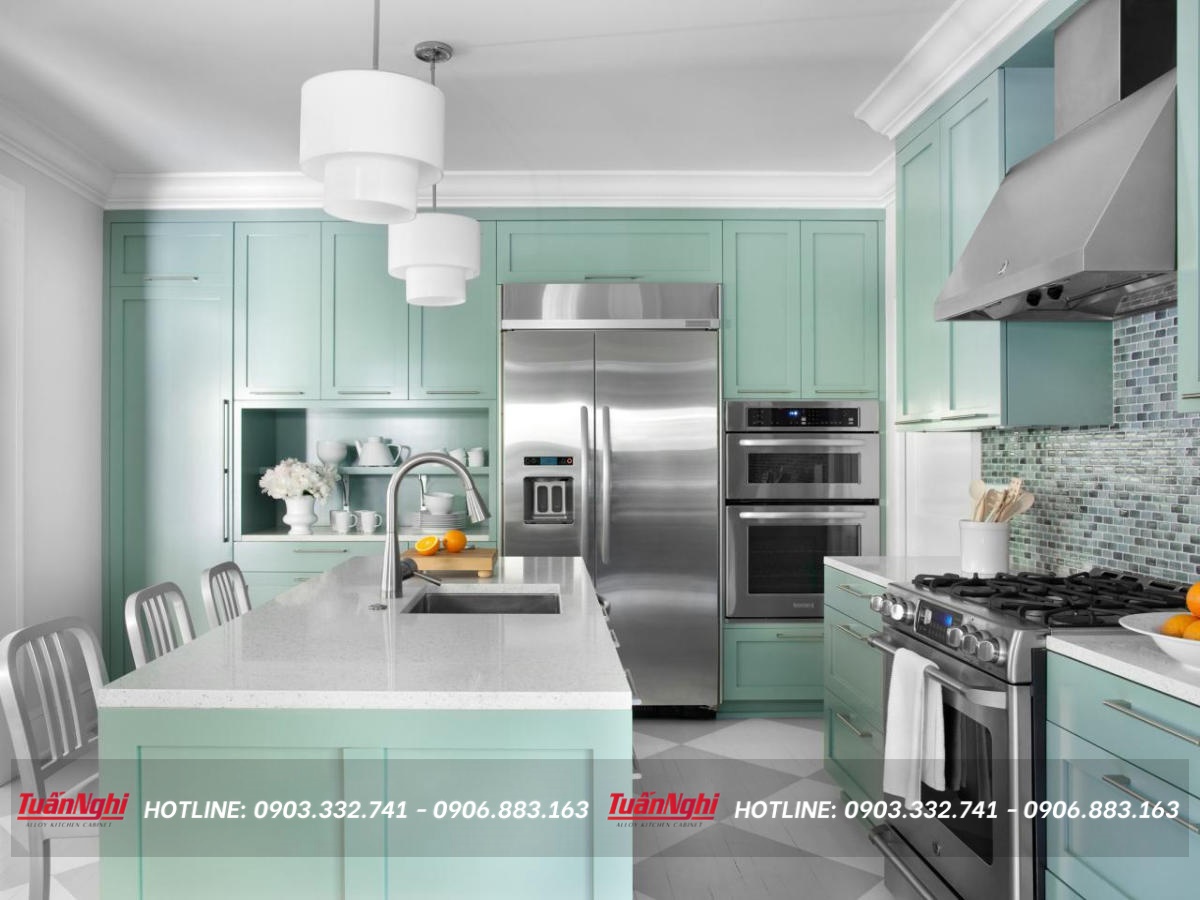 Cách chọn màu tủ bếp sang trọng, hợp phong thủy 42 chọn màu tủ bếp