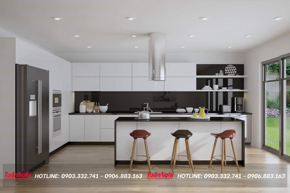 mẫu tủ bếp đơn giản đẹp