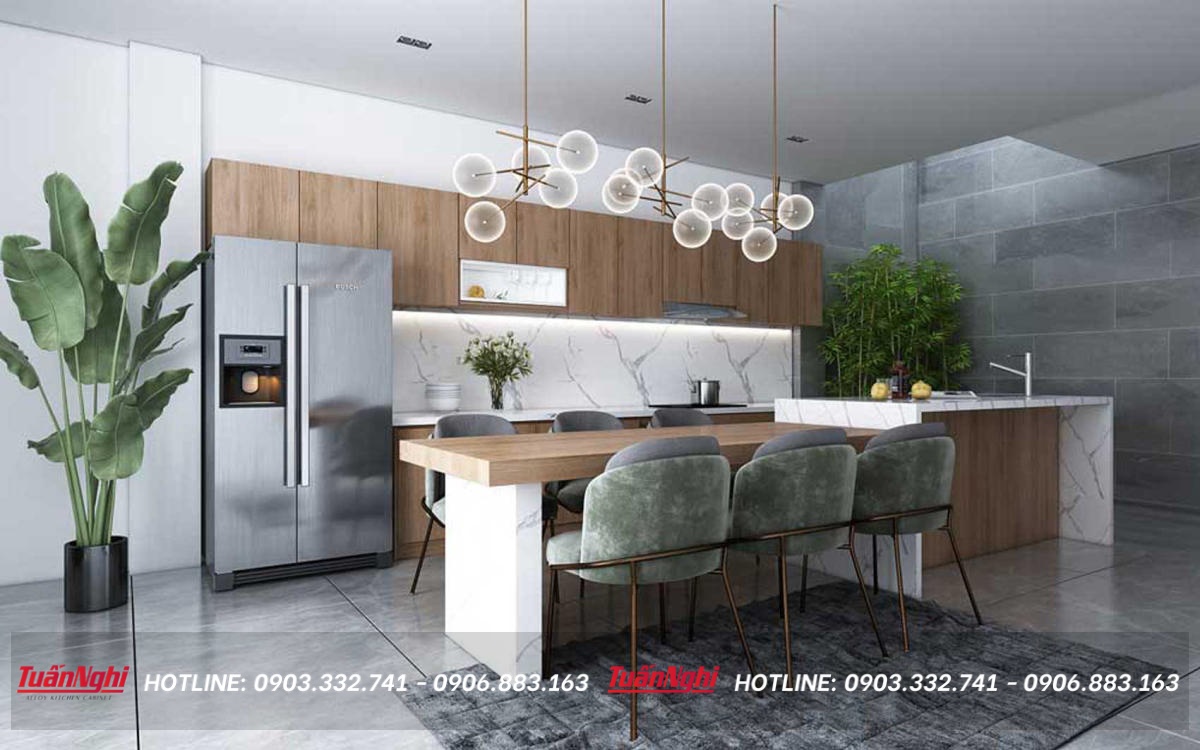 mẫu tủ bếp đơn giản mà đẹp