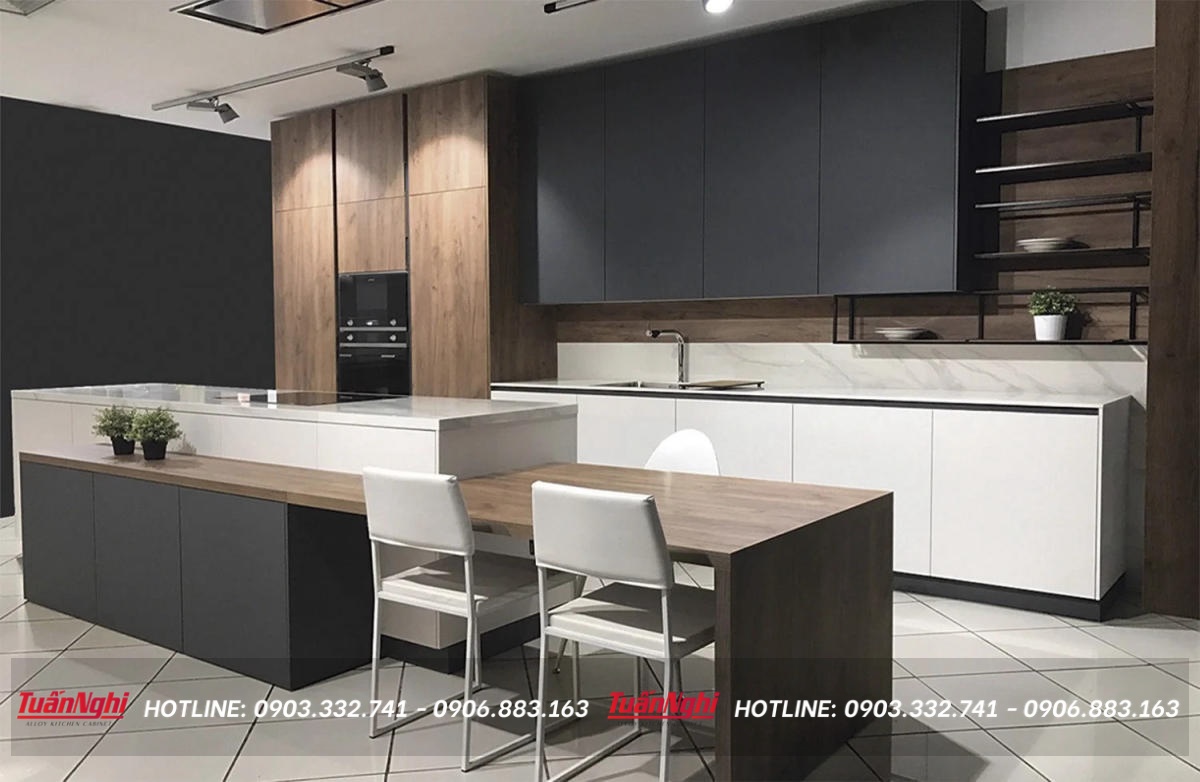 mẫu tủ bếp đẹp đơn giản