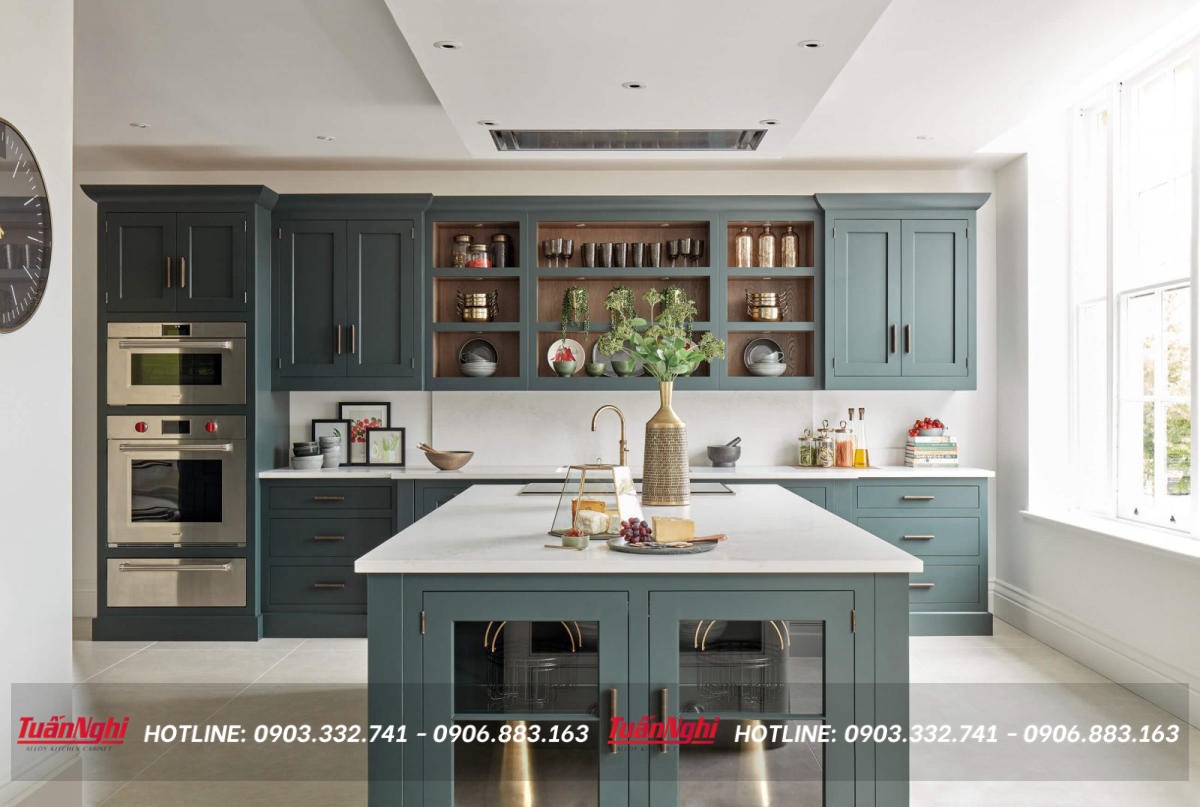 các mẫu tủ bếp đơn giản đẹp