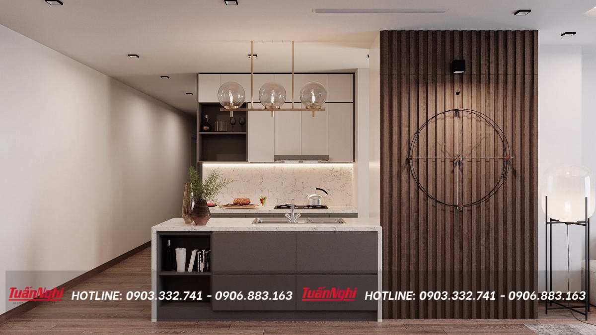 mẫu tủ bếp đơn giản đẹp