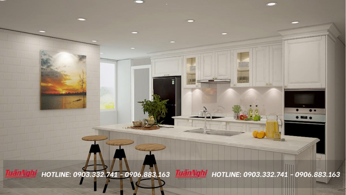 mẫu tủ bếp đơn giản mà đẹp