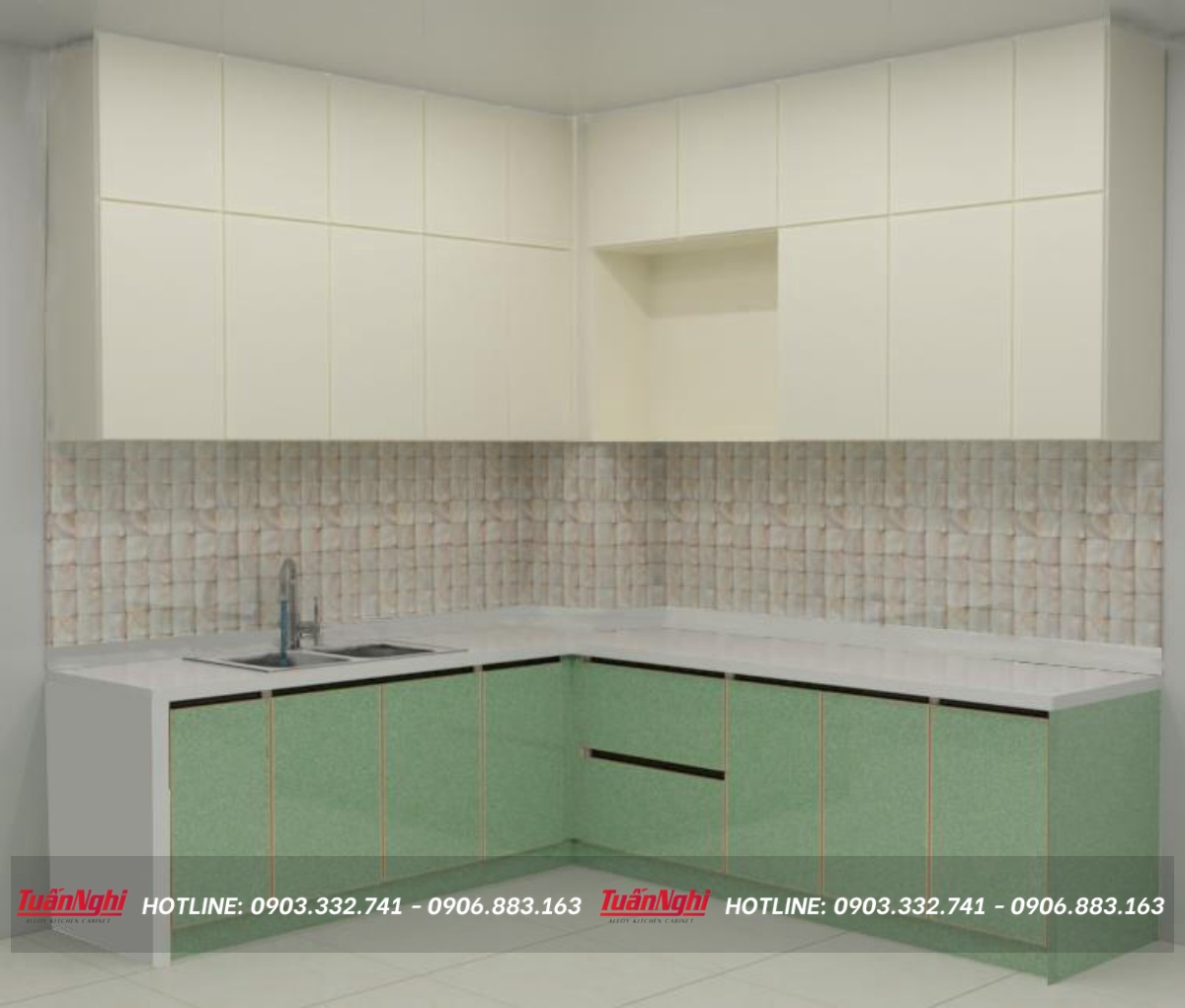 mẫu tủ bếp đơn giản đẹp