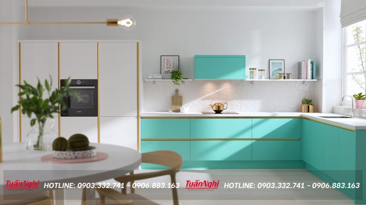 mẫu tủ bếp đơn giản