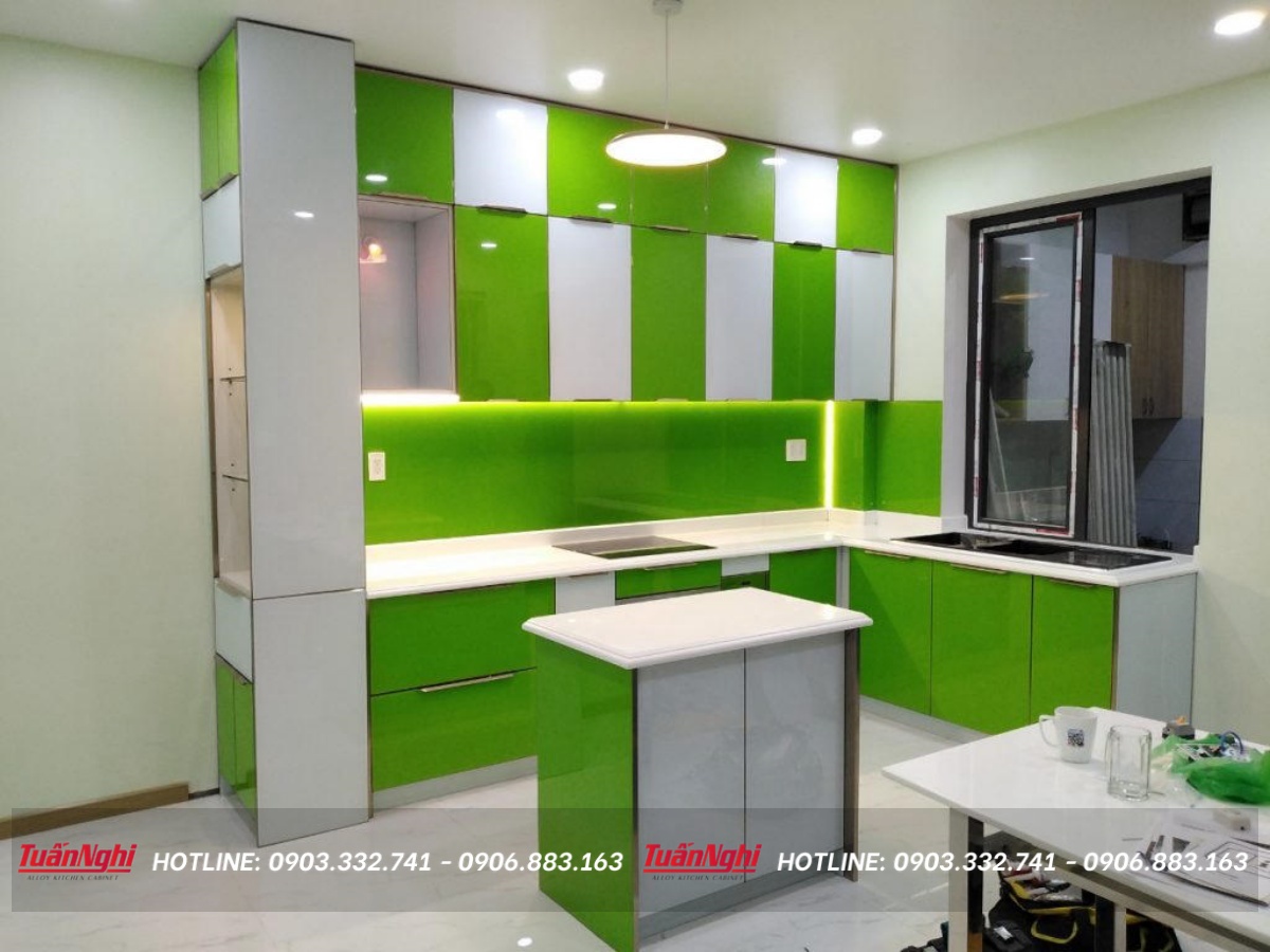 mẫu tủ bếp đẹp đơn giản