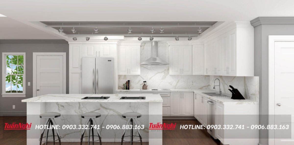 các mẫu tủ bếp đơn giản đẹp