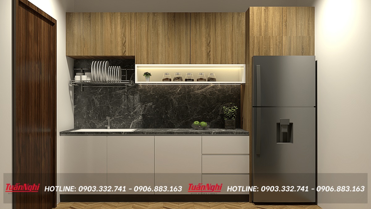 Mẫu tủ bếp đẹp đơn giản