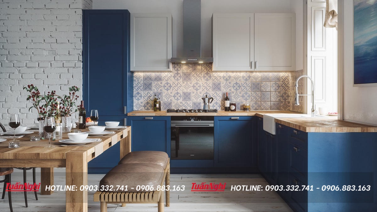 mẫu tủ bếp đơn giản đẹp