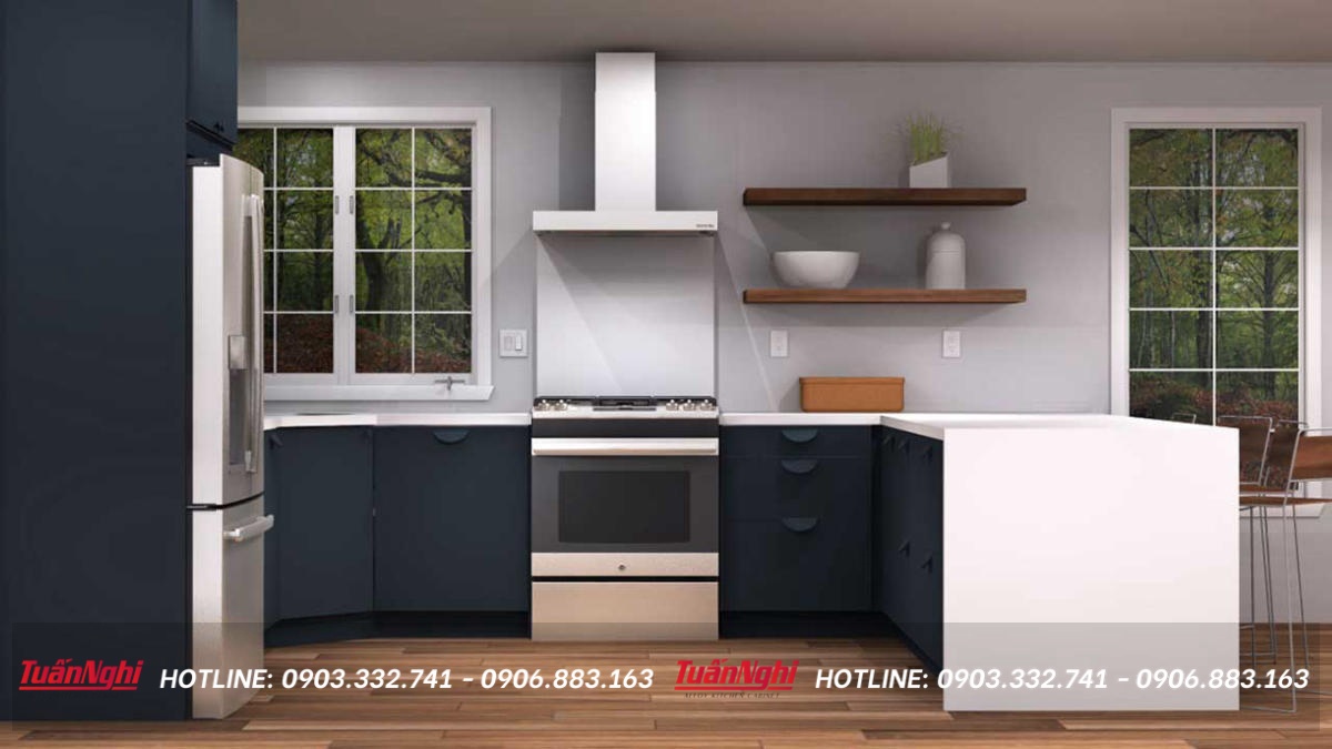 mẫu tủ bếp đơn giản mà đẹp