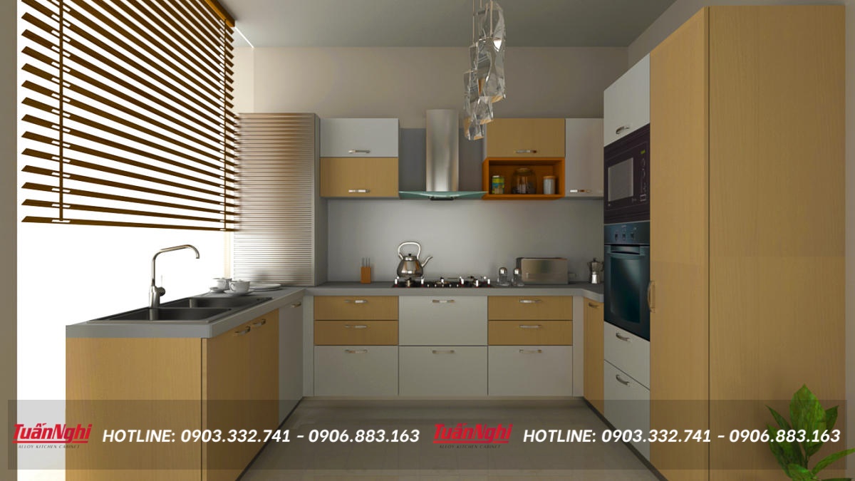 mẫu tủ bếp đơn giản