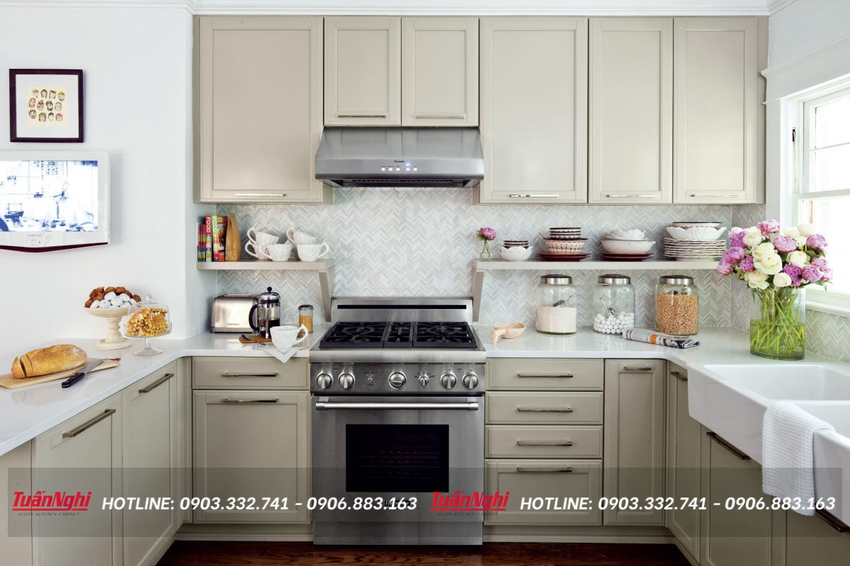 mẫu tủ bếp đẹp đơn giản