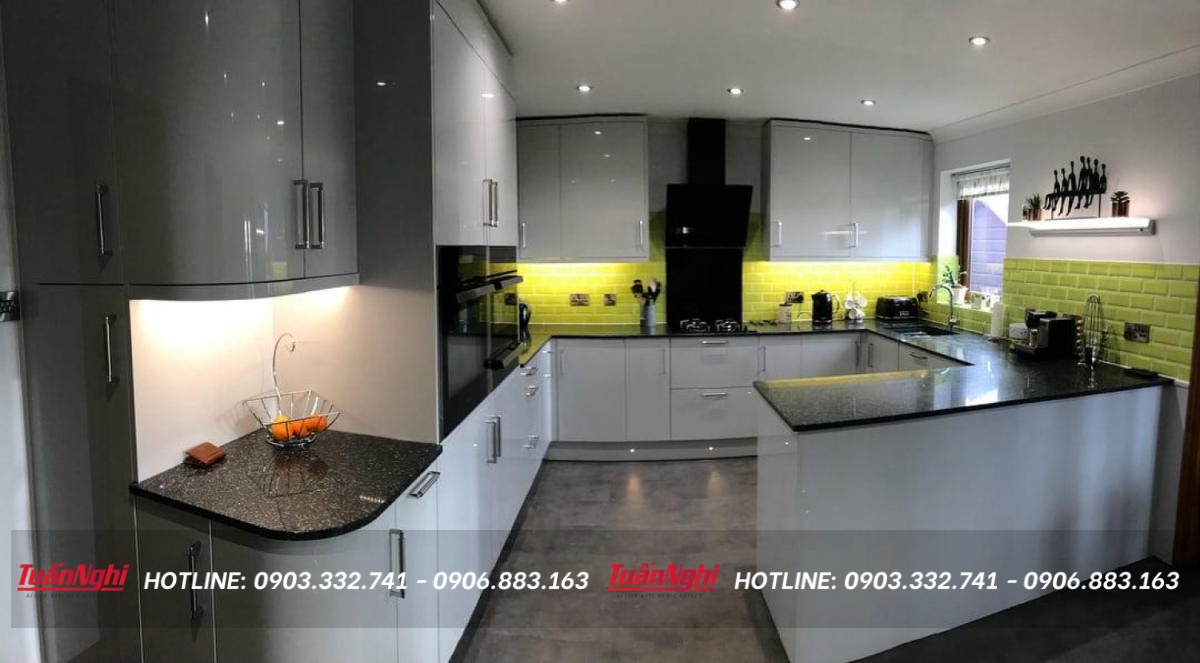 mẫu tủ bếp đẹp đơn giản