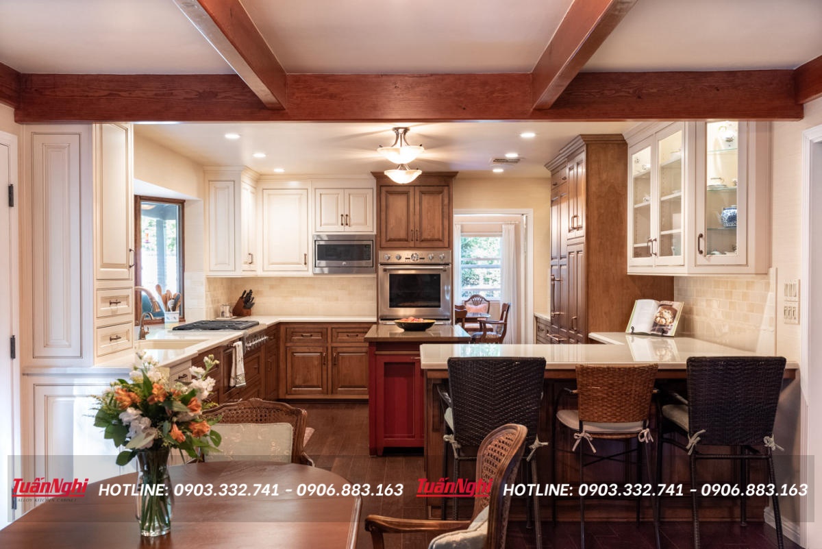 các mẫu tủ bếp đơn giản đẹp