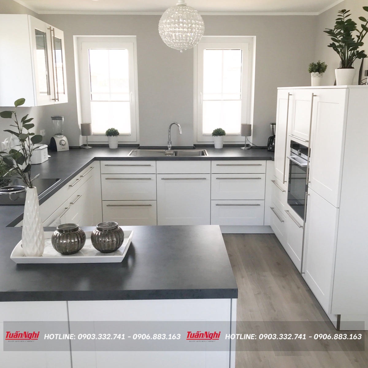 mẫu tủ bếp đơn giản mà đẹp